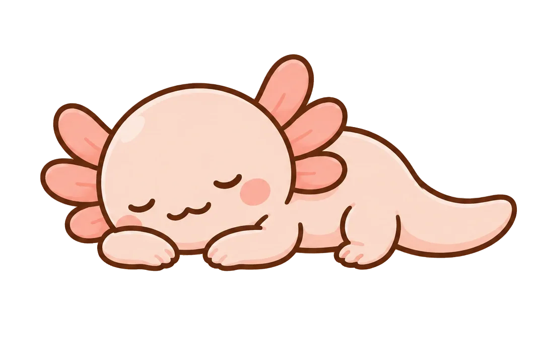 Ajolote Kunibo descansando